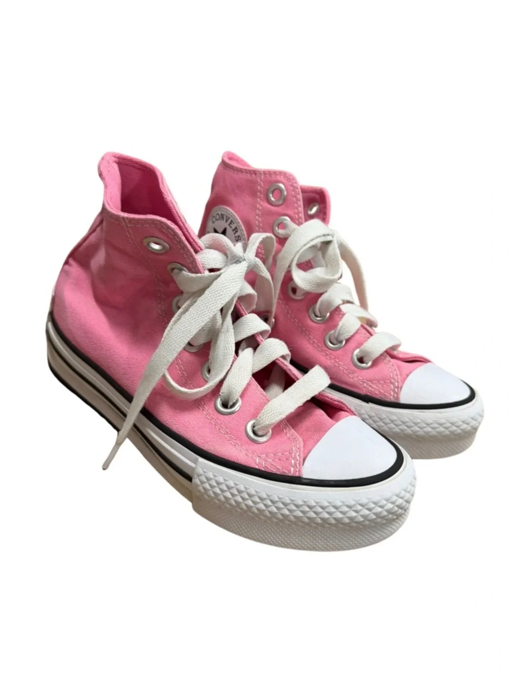Converse Chuck Taylor All Star High Top Pink Canvas Sneakers Size 2